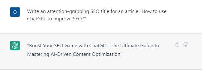 SEO title generated by ChatGPT